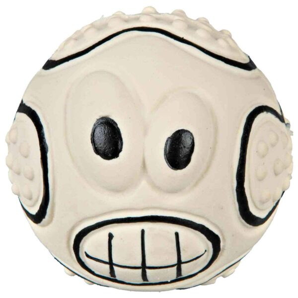 TRIXIE Latex Sport Ball with Motif, Dog Toy (Assorted Colours, 7 cm)