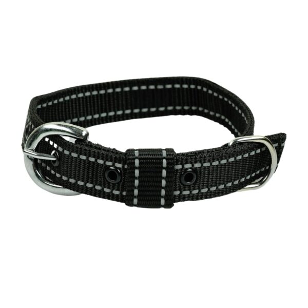 712vzDVYiYL._SL1500_.jpg Dog Leash And Collar Combo Set|Highly Reflective|Dog Rope For Small, Medium & Large Dogs|(Size- Leash 4.8 Ft. + Collar (Medium, Black),146 cm
