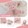 713wkZ5SJWL._SL1500_.jpg Pink M-Size Cat Harness & Leash Set | Adjustable Linen Vest for Cats Up to 15 lbs | 22-50 Cm Chest & 22-32 Cm Neck | 120 Cm Ultra-Light 66g Design
