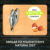 713yDqcpBwL._SL1500_.jpg Meat Up Kitten(1-12 months) Dry Cat Food ,Ocean Fish,600g (Buy 1 Get 1 Free ) Total 1.2Kg Pack