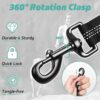714kbuLie1L._SL1500_.jpg Hank Army Tactical Dog Leash | 3M Reflective | Heavy Duty Rope | Military Grade Metal Hook | Stretchable | Soft Double Handle | Suitable for Training, Walking, Adventure (Black 6 Feet)