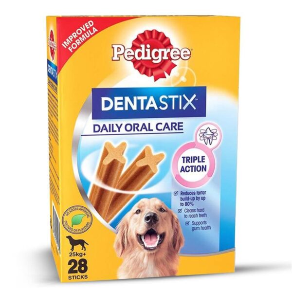 Pedigree Dentastix Oral Care Dog Treat, Adult Large Breed (25+ Pedigree Dentastix Oral Care Dog Treat, Adult Large Breed (25+ kg), 1.08 kg, Recommended by Vets, Supports Gum Health, Reduces Risk of Gum diseases