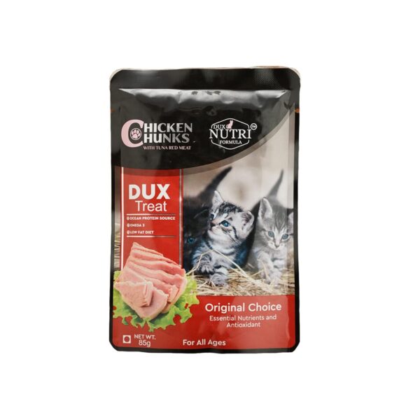 Barkbutler x DUX Chicken Gravy with Tuna Cat Food, 85 Grams (Pack of 24) | Omega 3 | Natural Ocean Protein Source | Essential Nutrients | Antioxidants | Low Fat Diet |