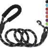Petology Dog Leash 4FT Long, 1cm Thick Reflective Heavy Duty Rope with Anti-Slip Padded Handle for Small Dogs