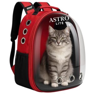 Buraq Astronaut Lite Pet Carrier Backpack, Designed with Breathable Space, Buraq Astronaut Lite Pet Carrier Backpack, Designed with Breathable Space, Ventilated Cat Bag, Comfortable Cat Carrier for Outdoor Use