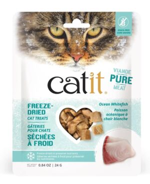 Catit -Recipes_Freeze-Dried-Treats (24 G, Ocean Whitefish),All Life Stages