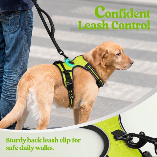Premium Reflective Dog Vest Harness| Soft Breathable| Padded Handle| Adjustable Straps & Luxury Buckle | Soft Padded Mesh | No Pull | No-Choke | Chest 28-35 inch | All Giant Breeds 35-60 Kg