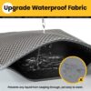 Cat Litter Mat Litter Box Mat, EVA Honeycomb Double Layer Design, Urine & Waterproof, Scatter Control Kitty Litter Mat, Less Waste, Easier To Clean,Washable (Gray, 60 x 40cm)