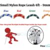 717gRfEJ6US._SL1500_.jpg Nylon Dog Rope Leash, Small - 48 inche (4ft), Red - 9mm