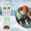 Lulala Turtleneck Dog Sweater - Winter Coat Apparel Classic Cable Knit Clothes with Leash Hole for Cold Weather, Ideal Gift for Pet (Green, 8 Inch)