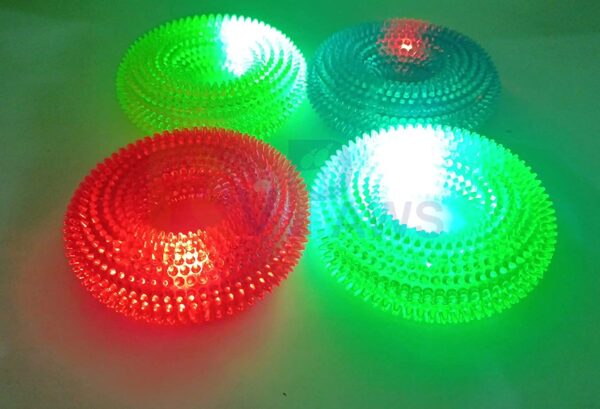 7188DVggSgL._SL1500_.jpg RvPaws Dog Chew Toy LED Light Dog Toys for Small & Medium Dog Interactive Toy Dog Ring for Medium Large Dogs Puppy Chew Toys Pet Interactive Toy Ring