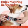 Premium Reflective Dog Vest Harness| Soft Breathable| Padded Handle| Adjustable Straps & Luxury Buckle| No-Choke with Free Designer Leash-19mm| Chest (13-22 inch) All Small Breeds 4-13 Kg