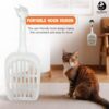 PET WORLD Cat Litter Scooper| Small Scoop Size | Easy and Convenient to Use | for Quick & Hygienic Waste Removal | Effortless Clean-Up| Highly Durable Cat Poop Scooper | White |