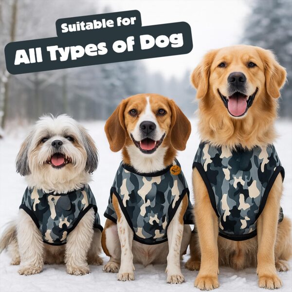 7199UcQWFKL._SL1500_.jpg Sage Square Fleece Lined Warm Dog Jacket Windproof Camouflage Dog Vest Winter Coat, Apparel for Cold Weather Jacket, Random (1 Piece) (Camouflage, 3XL - 24 Inch)