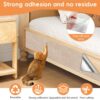 Qpets® Cat Scratch Pad, Scratching Pad for Cats, Wall Cat Scratcher Mat, Cuttable Adhesive Pet Scratching Mat for Wall, Cabinet, Couch, Floor (40x100cm)