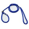 RvPaws Dog Training Leash Slip Leash, Adjustable Length, Strong & Durable Training Show Leash,Soft Nylon Rope I Leather Adjustable, Length 5 Feet X 1 CM - Pack of 1 (Multicolor)