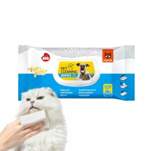 BarkButler x FOFOS Pet Cleaning Wipes – Unscented Pet Wipes, BarkButler x FOFOS Pet Cleaning Wipes – Unscented Pet Wipes, Dog & Cat Wipes (80 Sheets) – White