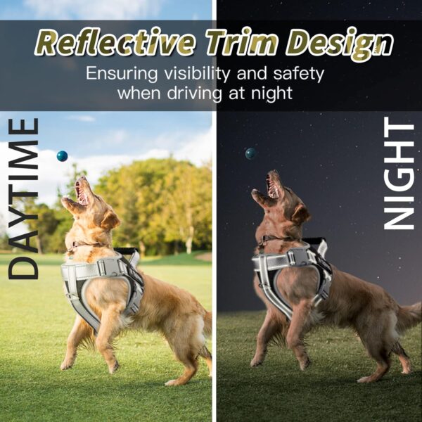 Dog Harness, Adjustable Dog Body Belt For Large Dogs With Copybook Dog Vest (XL, Black, Pack of 1),330 gram
