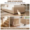 PANCA Cat Scratch Pad Mat for Wall, Sofa & Furniture Protection | 30x100cm Adhesive Cuttable Cat Scratcher Mat | Durable Sisal Texture Pad for Cats & Kittens – Prevents Scratching on Couch & Floor