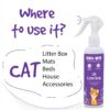 ODO-RITE Cat Litter Spray, Odour Eliminator Removes Smell from Litter Box (175 ml - Pack of 2)