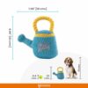 BarkButler x FOFOS Garden Watering Can Plush - Soft & Squeaky Toys for Dogs, Dog Toys for Medium Dogs (0-20kgs) - Blue & Yellow