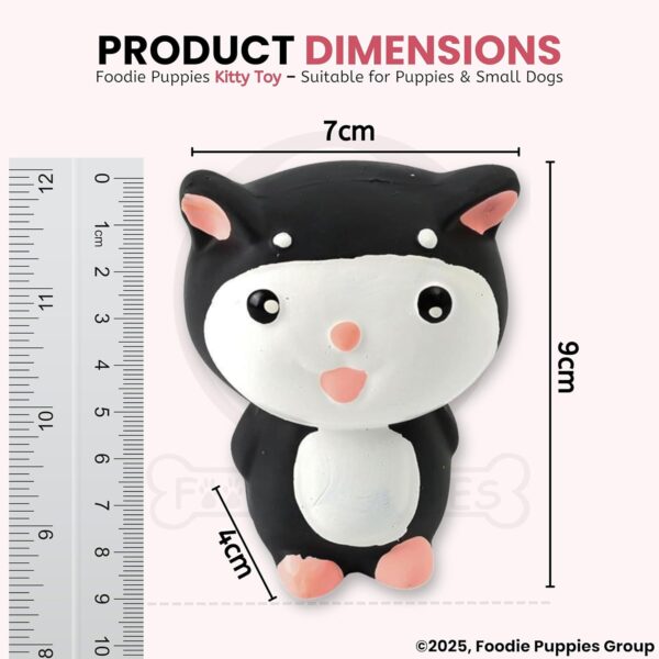 71CJVNp-kL._SL1500_.jpg Foodie Puppies Natural Latex Rubber Squeaky Black & White Puppy Toy | Suitable for Small Dogs (0-10kgs) | Animal Design, Fetch & Chew Safe Play Toy