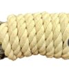 The Pets Company Natural Loop Tug Dog Rope Toy for Aggressive Chewers, Dental Tug Dog Toy with Thick Knots for Large Dog Breeds