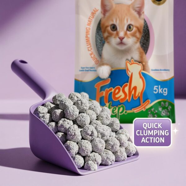 Fresh Step Lavender Flower Scented Cat Litter – 20kg | Ultra Absorbent, Quick Clumping, Odor Control, Dust-Free Formula for Cats