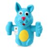 Foodie Puppies Natural Latex Rubber Squeaky (Blue Doggy) Dog Toy | Small to Medium Dogs & Puppy | Durable, Animal Design, Fetch & Chew Safe Play Toy | Reduce Separation Anxiety
