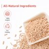 Amazon Basics Premium Tofu Cat Litter | 2.5 Kg |Organic | Biodegradable | Flushable | Dust-Free | Instant Clumping | Mild Peach Fragrance