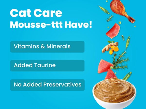 71EM5XaCThL._SL1500_.jpg BARK OUT LOUD- Wet Adult Cat Food | Fresh Tuna & Chicken | Taurine | Salmon Oil- Omega Taurine| Gravy Cat Food for All Breeds | Pack of 6 (85 G x 6)