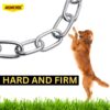 MUNCHOS Dog Non-Breakable Stainless Steel Chock Collar with Brass Welding (2.5ft X-Large)