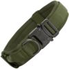WOOFLIX Metal Dog Collar For Training & Walks|Nylon Collar With Tactical Metal Buckle & D-Ring For Medium & Large Dogs|Dog Collar For Medium & Large Dogs (Extra Large, Army Green) - 25 X 5 Cm