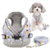 Adjustable Comfort Harness for Dog and Cat |Reflective Harness Soft Padded Design |No-Pull Easy to Fit |Durable and Breathable |Dog Harness for Outdoor Control (L) (21.59Lx21.59Wx1.52H Grey)