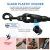 HANK Dog Leash | 3M Reflective Dog Rope | Soft Comfortable Handle | Heavy Duty Belt Hook | (Suitable Up to 10KG - Small Breed) - 5 Feet Long (S - Black)