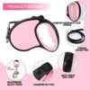 71GzvwnkrTL._SL1500_.jpg Priyadarshi Retractable Dog Lead Extending Leash - Extension Lead with Anti-Slip Brake | Anti-Twist Lobster Clip | Soft Grip Handle - for Small, Medium, Large Pets - 5 Metre Randon Color
