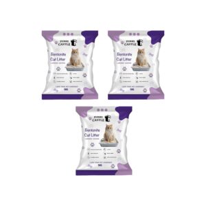 Cat Litter Lavender | Advanced Clumping Scented and Sand | Perfect for Cats (Pack of 3, 15Kg)