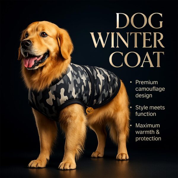 71HbHhOXiL._SL1500_.jpg Sage Square Fleece Lined Warm Dog Jacket Windproof Camouflage Dog Vest Winter Coat, Apparel for Cold Weather Jacket, Random (1 Piece) (Camouflage, 3XL - 24 Inch)