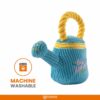 BarkButler x FOFOS Garden Watering Can Plush - Soft & Squeaky Toys for Dogs, Dog Toys for Medium Dogs (0-20kgs) - Blue & Yellow