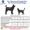 71HxlpatOiL._SL1500_.jpg A+a Pets' Luxury Fur Harness & Leash Set for Cat & Small Dog | Lightweight, Escape Proof, Vest Combo (Red, L)