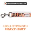 71IZNrD5ihL._SL1500_.jpg Wooflix Heavy Duty Nylon Dog Leash | Anti Slip Padded Handle Long Dog Leash | Highly Reflective Leash for Dogs | Dog Rope for Medium & Large Dogs | Dog Training Leash | (Dogo Orange, 5 Feet Long)