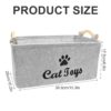 71J4XM7s1mL._SL1500_.jpg Toy Storage Basket, Toy Baskets for Storage, Large Folding Cat Toy Box Felt Pet Basket Felt Pet Toys Bin Perfect for Organizing Blankets and Food