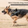 Berlin's Police K9 Dog Harness with Leash, Dog Vest with Handle, Reflective Adjustable No-Pull Harness for Dogs Heavy Duty Nylon, for Training, Patrol, Hiking (Red, XL (36Kg Above))