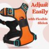 Premium Reflective Dog Vest Harness| Soft Breathable| Padded Handle| Adjustable Straps & Luxury Buckle | Soft Padded Mesh | No Pull | No-Choke | Chest 22-30 inch | All Medium Breed 14-22 Kg