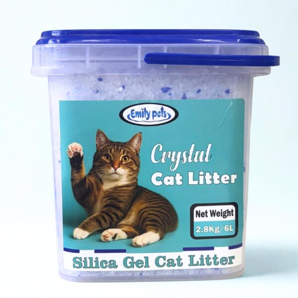 Emily Pets Crystal Cat Litter, Silica Gel, 3.75kg/6L, Dust-Free with Odour Control