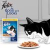 71L0k944iYL._SL1500_.jpg Purina Felix® As Good As It Looks Wet Food for Adult Cats|Complete and Balanced Cat Food |Chicken Flavour|Pack of 24 Pouches (12 x 85 g)