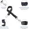 Black Dog Leash - Heavy-Duty Dog Leash with in Length, 17.7in to 27.55in Training Leash Dog Belt with Non-Slip Grip, Ideal Leash for Dogs for Training, Walking, and Outdoor Adventures