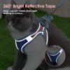 71L7I-W480L._SL1500_.jpg Furco Cat Harness Adjustable Comfortfit – Safety Reflective Strip, Lightweight, Breathable, and Secure Harness with Quick-Release Buckle for Maximum Safety and Comfort, for Cats & Small Dogs (L)