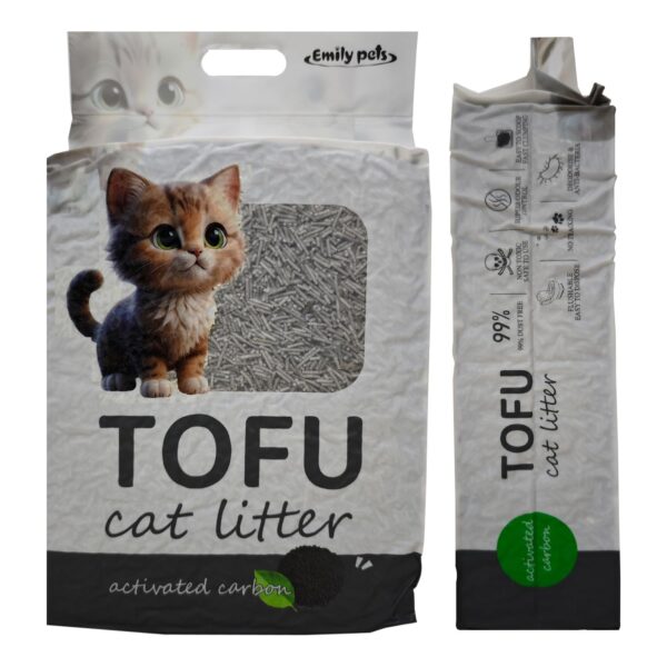 Emily Pets Tofu Flushable Clumping Cat Litter (Corbon-6L)