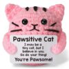 Crochet Toys, Crochet Gifts for Women, Handmade Pink Cat Figurine, Emotional Support Gift for Personal Milestones, Office Desk Decor, Stress Relief Companion
